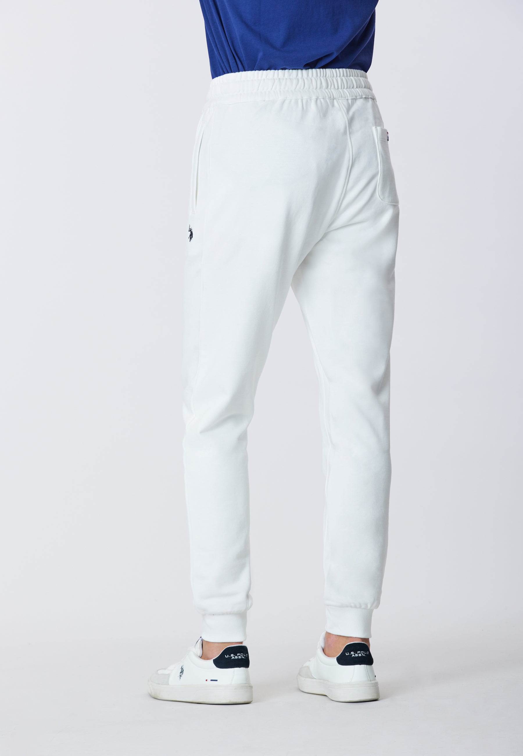 Pantalone sportivo in caldo cotone con logo