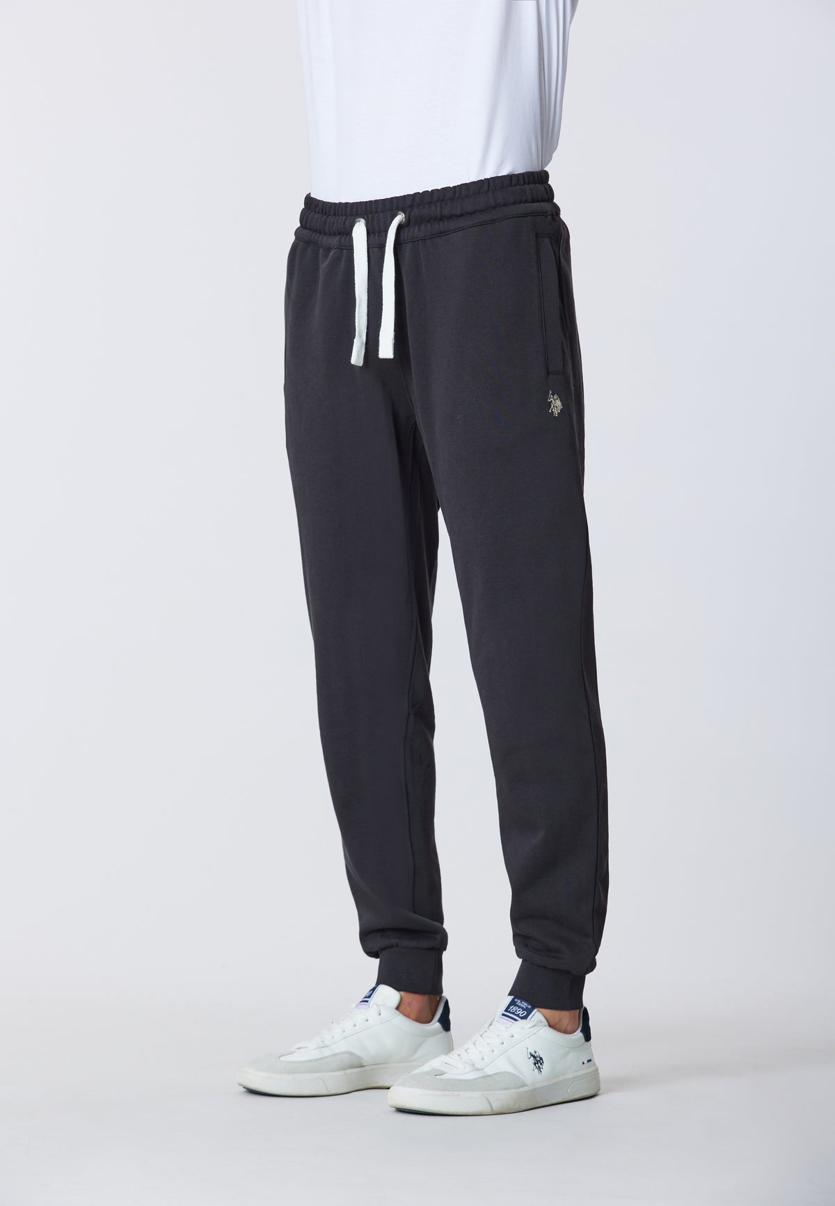 Pantalone sportivo in caldo cotone con logo