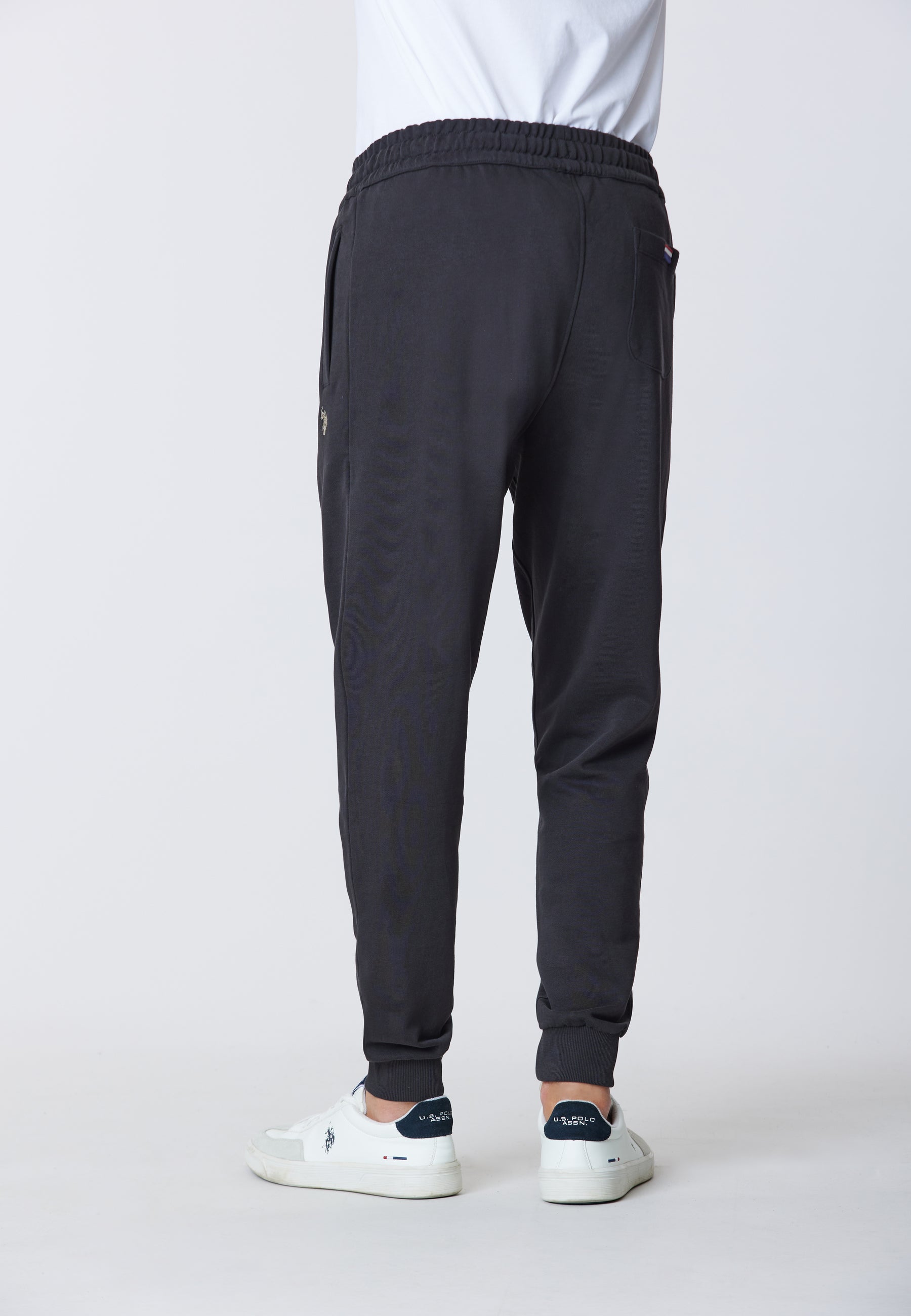 Pantalone sportivo in caldo cotone con logo