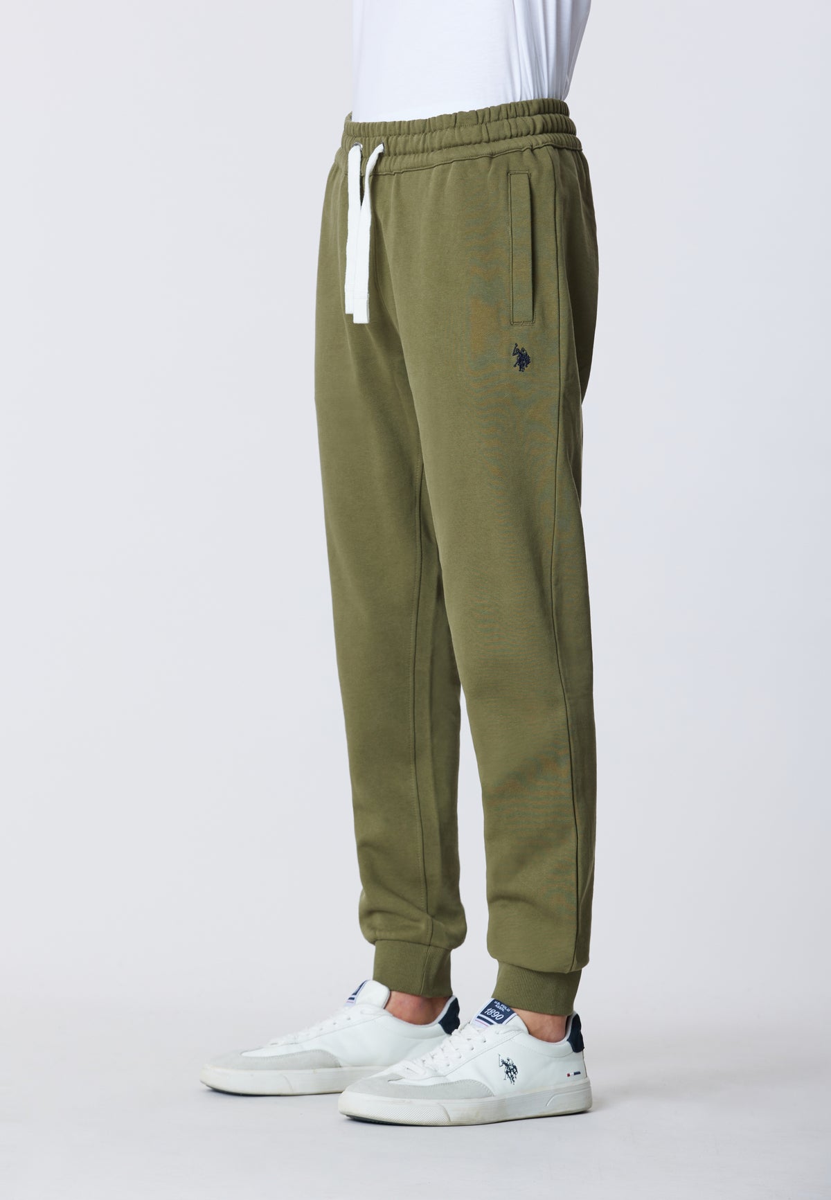 Pantalone sportivo in caldo cotone con logo