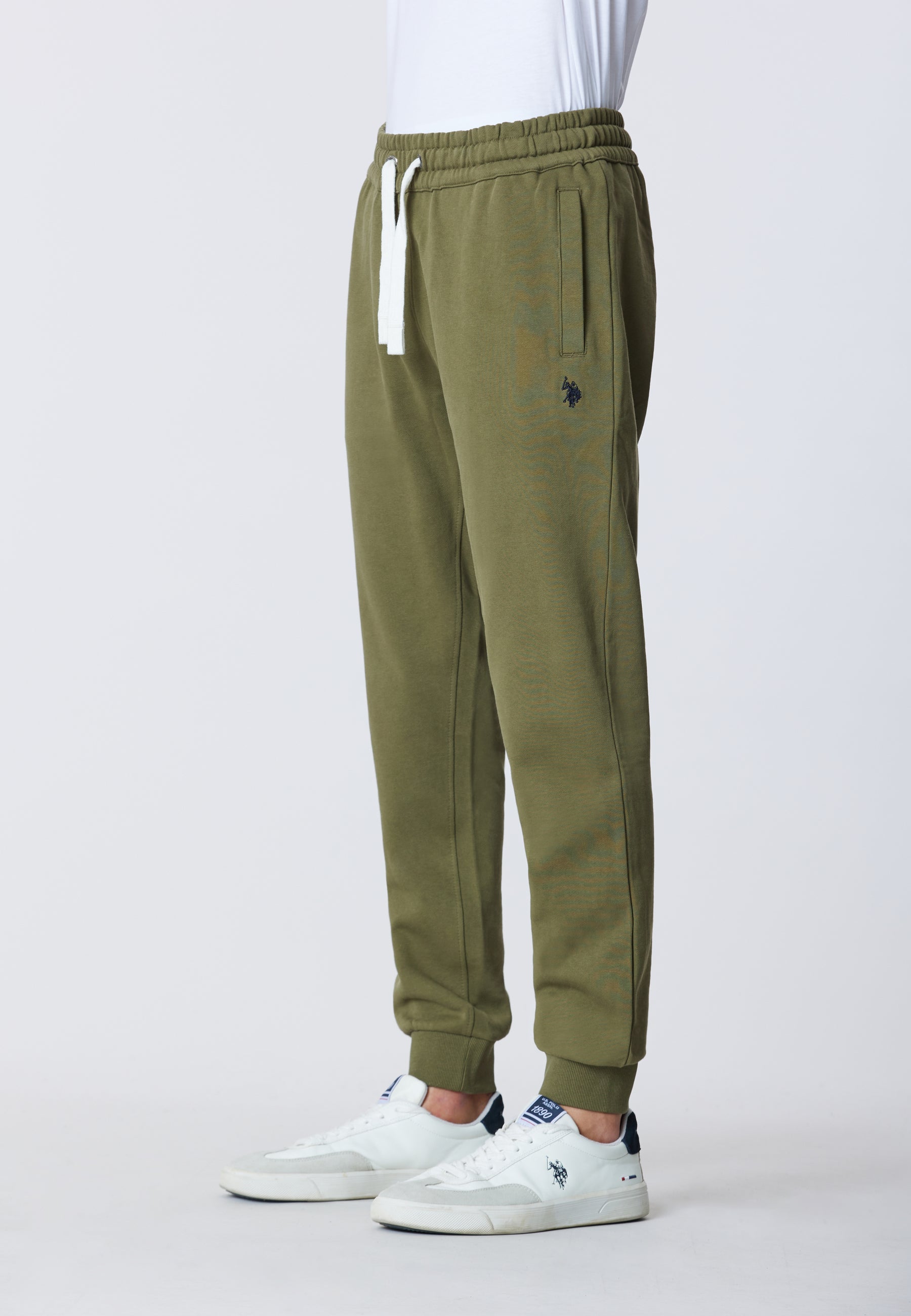 Pantalone sportivo in caldo cotone con logo