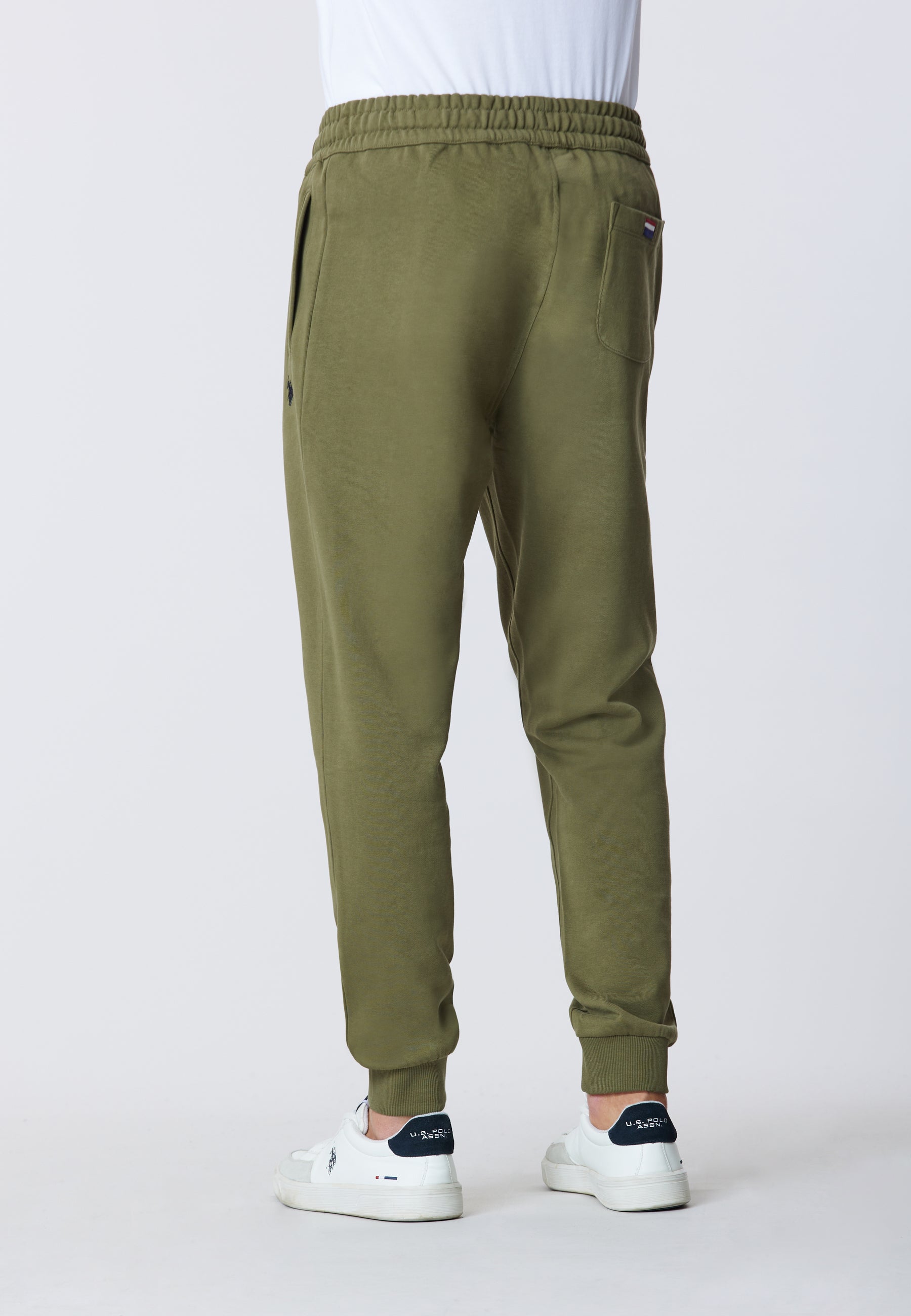Pantalone sportivo in caldo cotone con logo