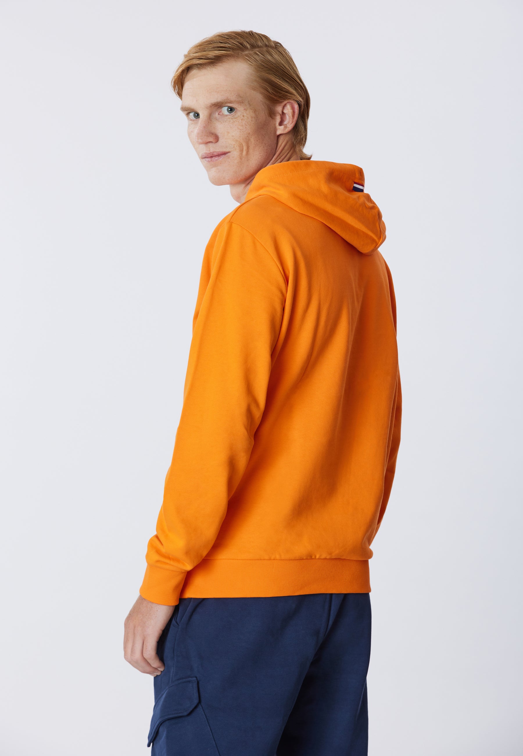Felpa in cotone con cappuccio