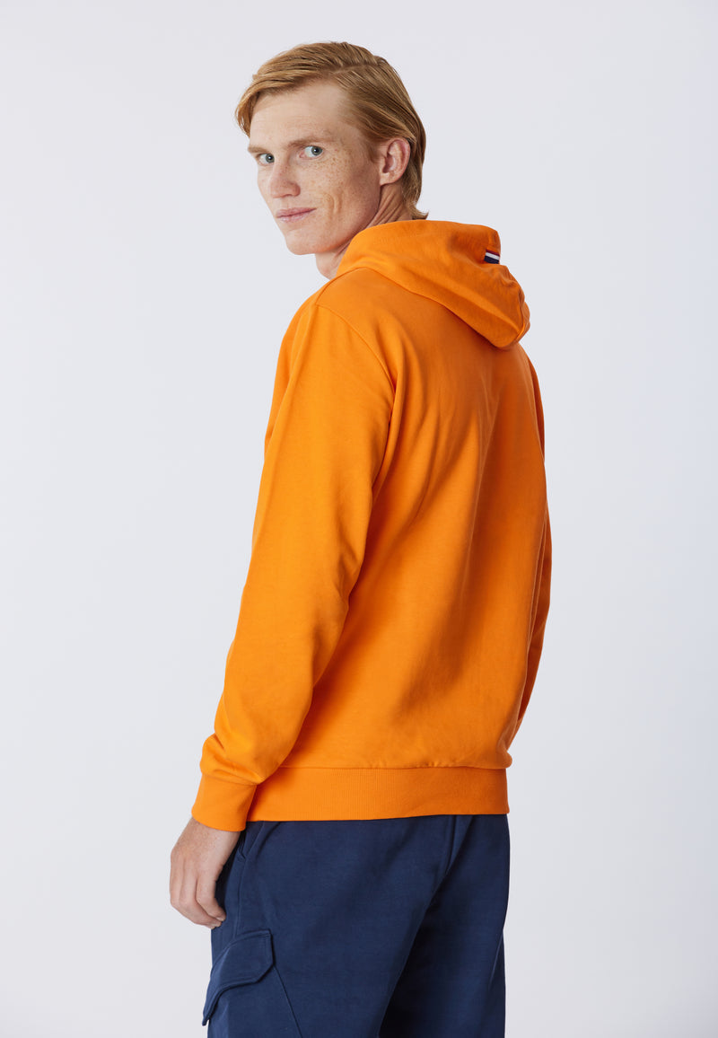 Felpa in cotone con cappuccio