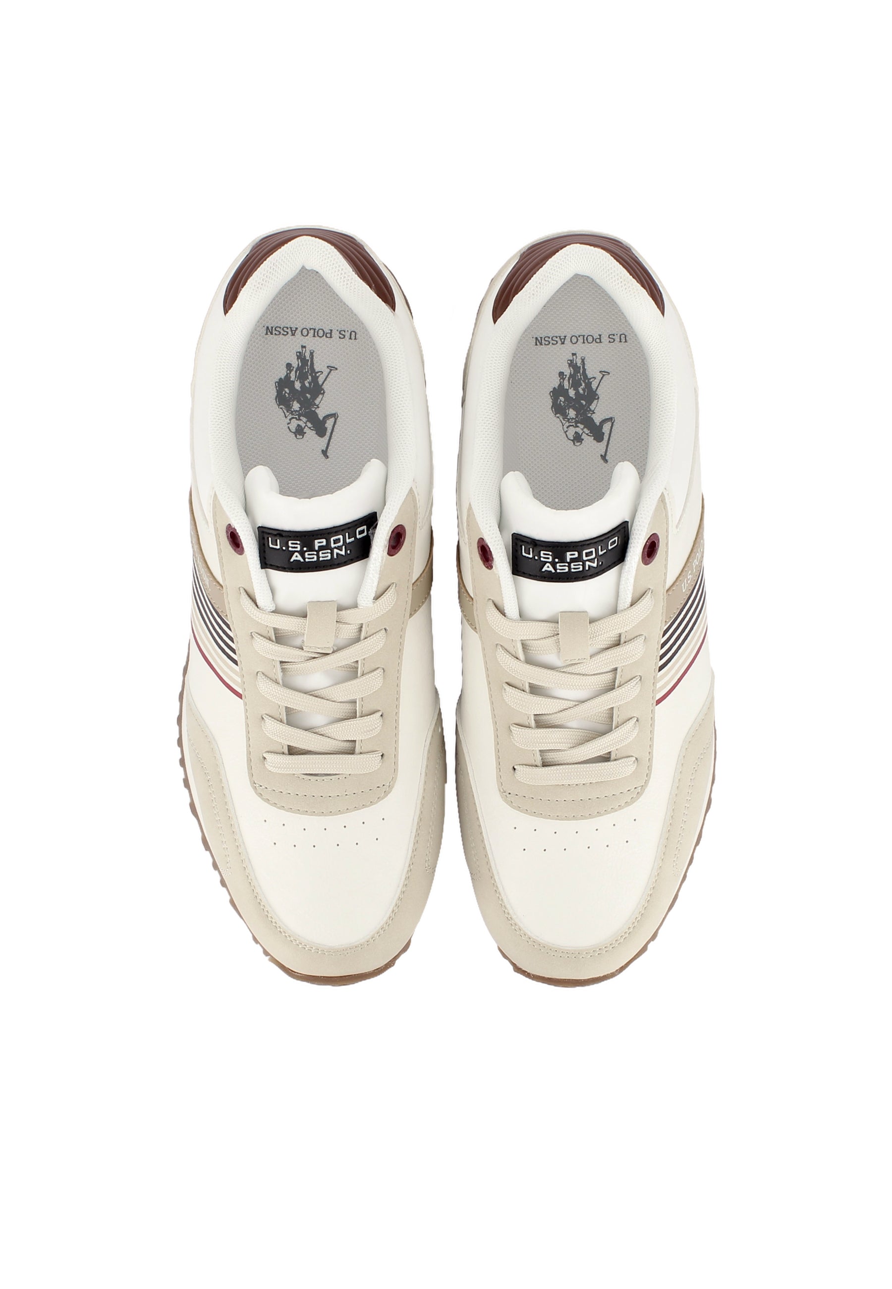 Sneaker Xirio da uomo con inserti a righe e logo