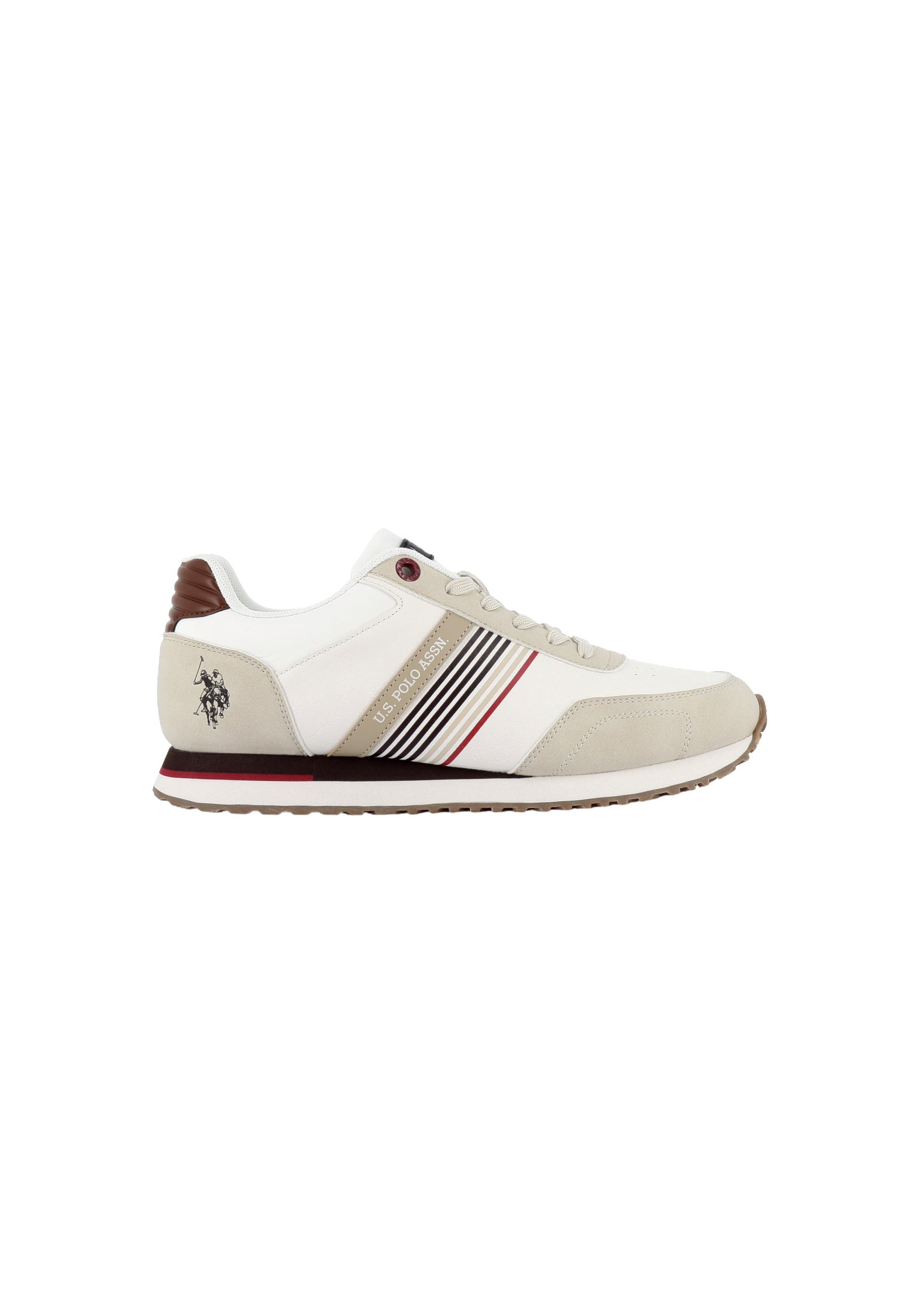 Sneaker Xirio da uomo con inserti a righe e logo