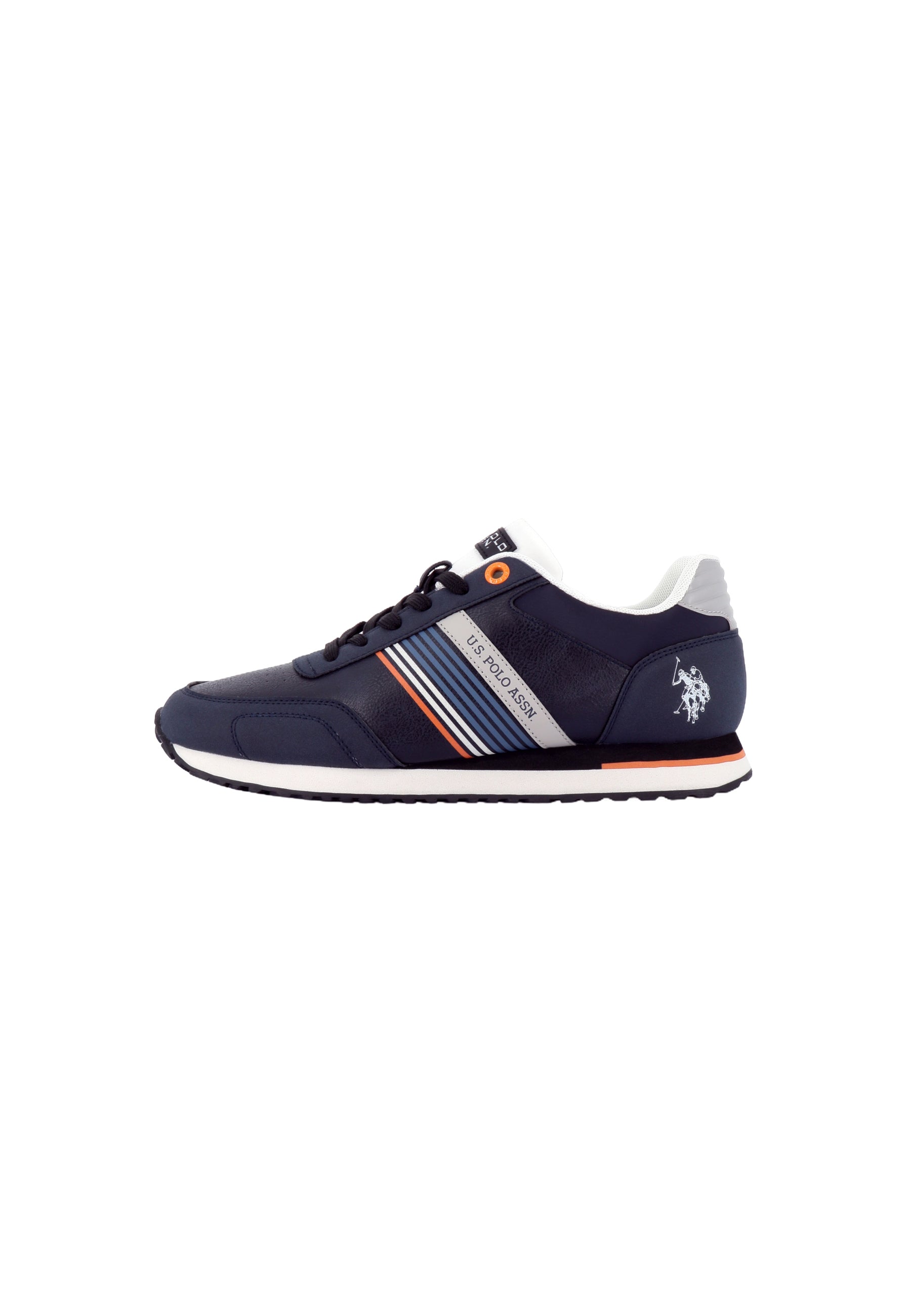 Sneaker Xirio da uomo con inserti a righe e logo