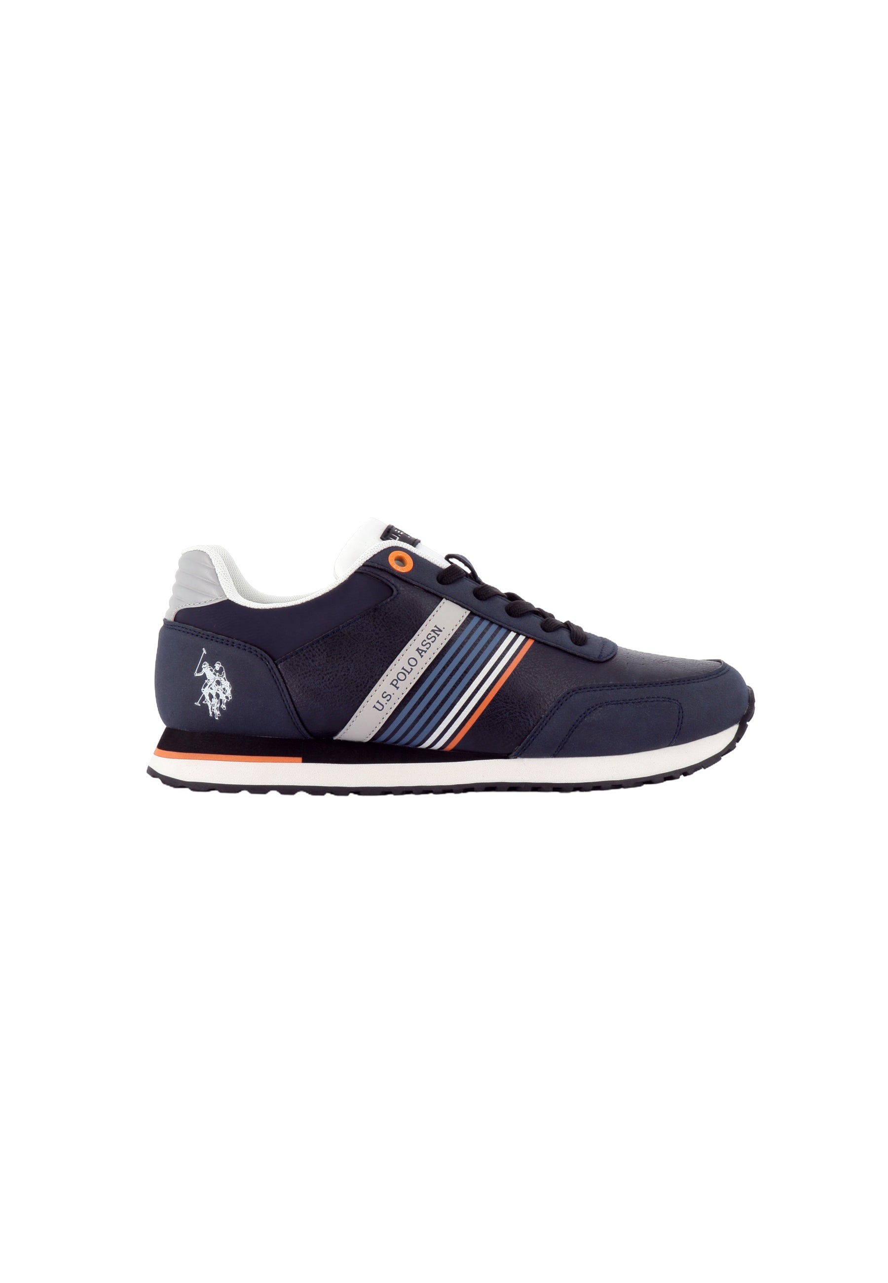 Sneaker Xirio da uomo con inserti a righe e logo