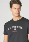 T-shirt a maniche corte in cotone con stampa U.S. Polo Assn.