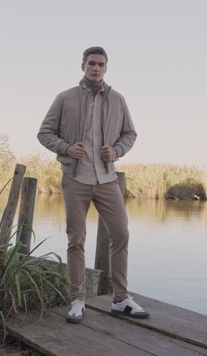 Giacca bomber imbottita con logo