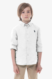 Camicia da bambino in lino U.S. Polo Assn.