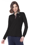 Polo da donna con logo e interno scollo tricolore U.S. Polo Assn.