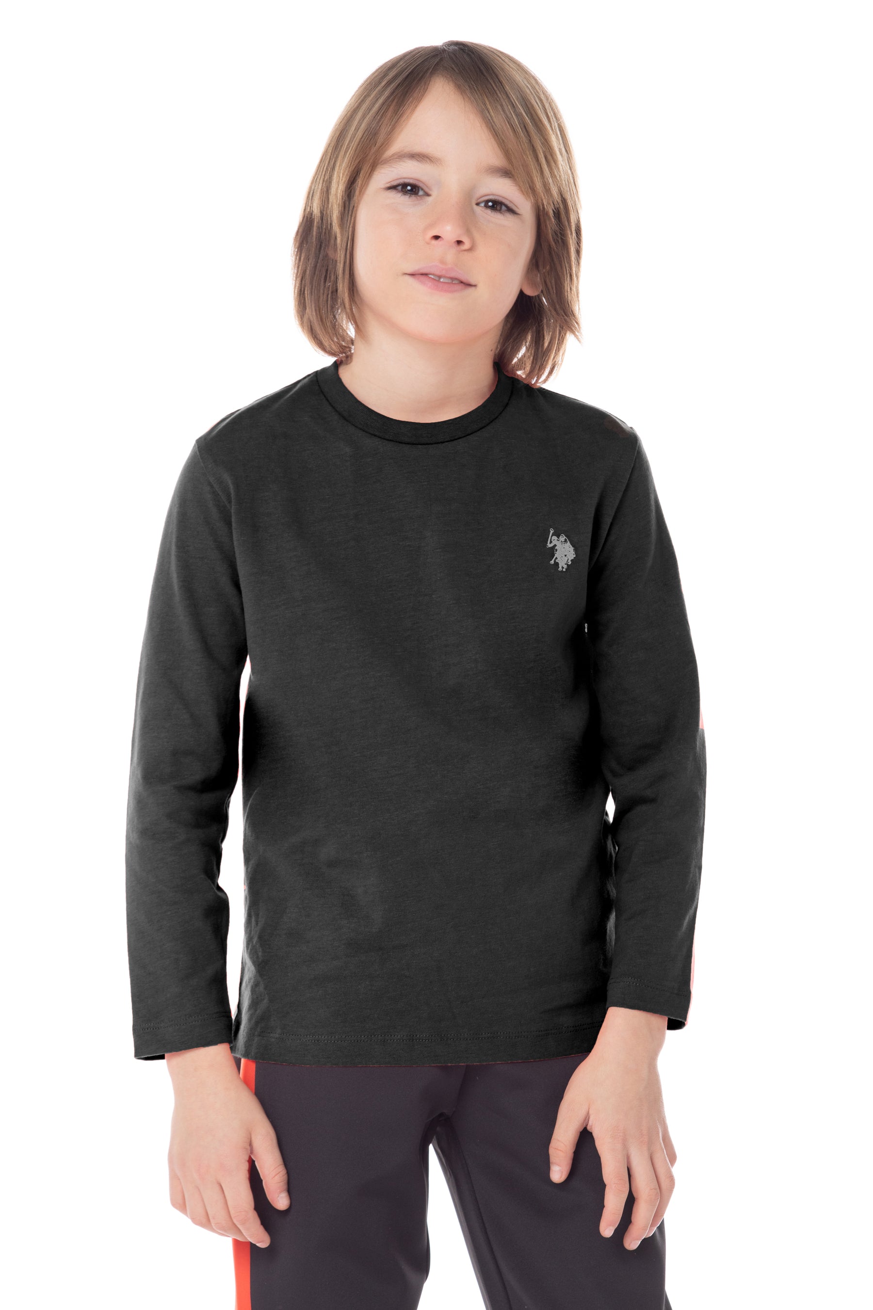 T-shirt a maniche lunghe da bambino con logo U.S. Polo Assn.