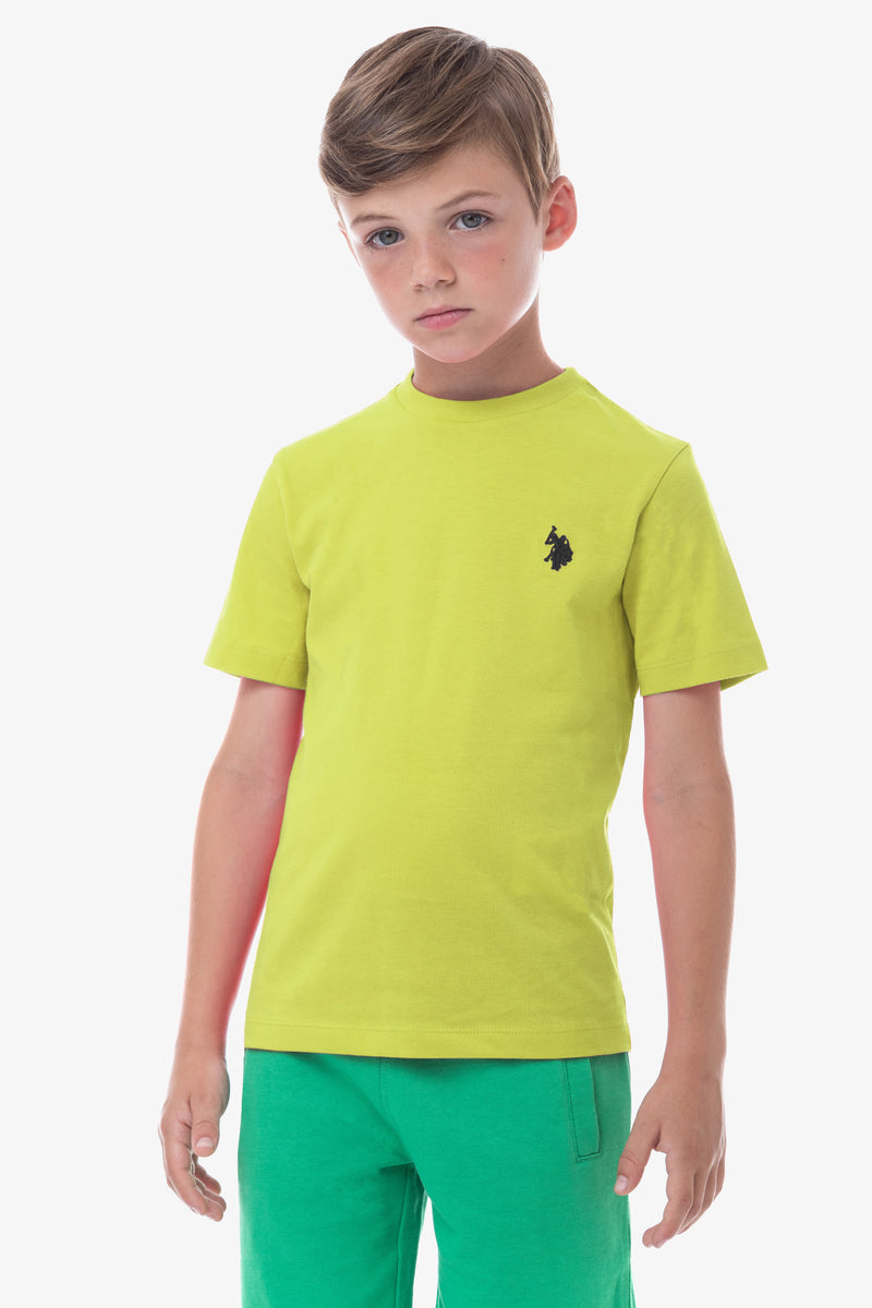 T-shirt da bambino a manica corta con logo U.S. Polo Assn.