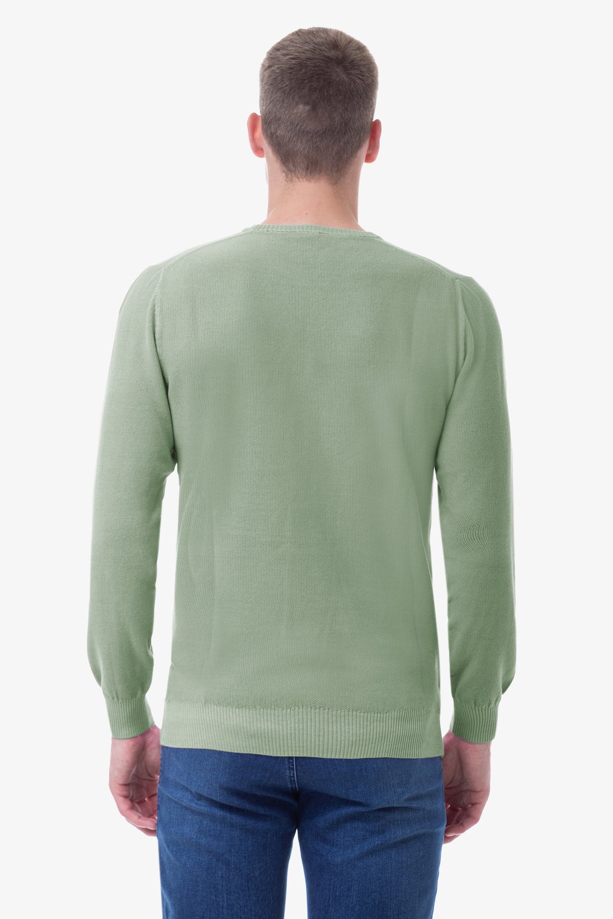 Maglia girocollo over dyed con  logo U.S. Polo Assn.