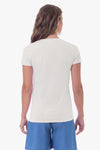 T-shirt donna scollo a V con logo U.S. Polo Assn.
