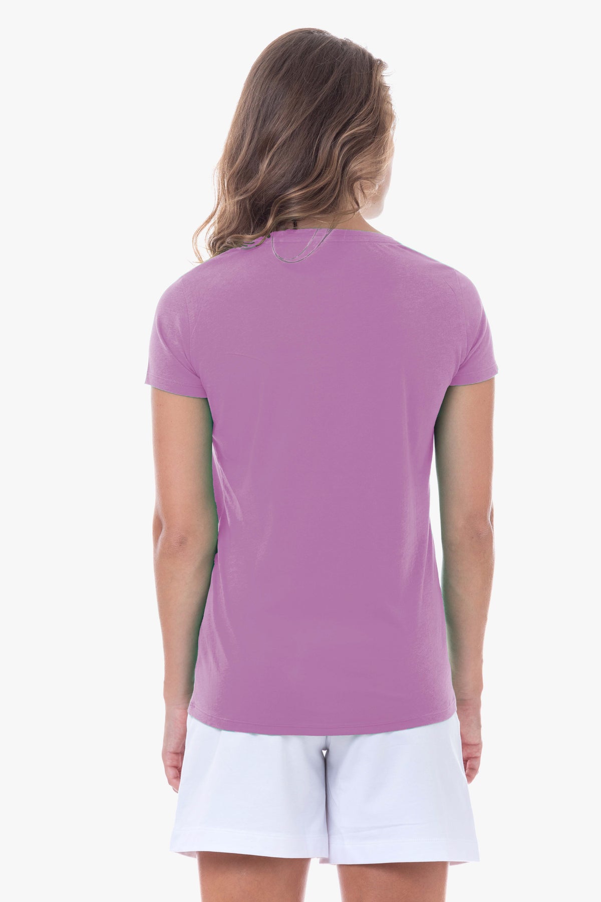 T-shirt donna girocollo in cotone U.S. Polo Assn.